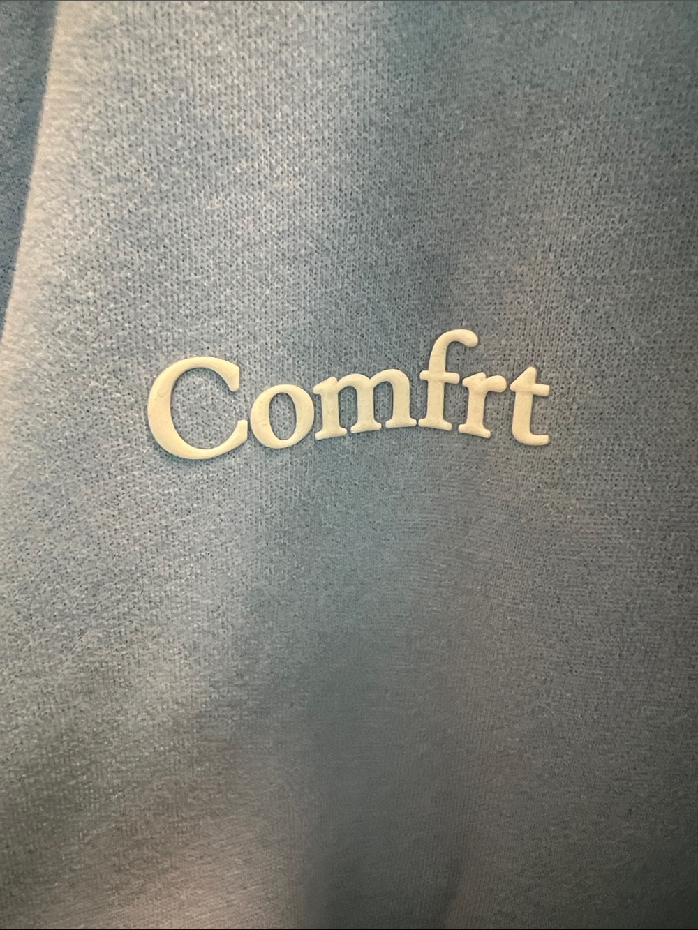 Comfrt Light Blue Zip-Up Hoodie - Picture 3 of 3